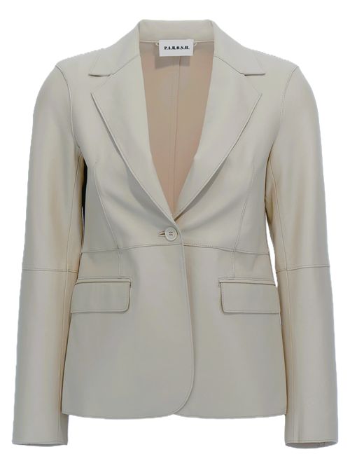 P.A.R.O.S.H. Blazer in pelle P.a.r.o.s.h. | D431605MACIOCK 25038 STUCCO